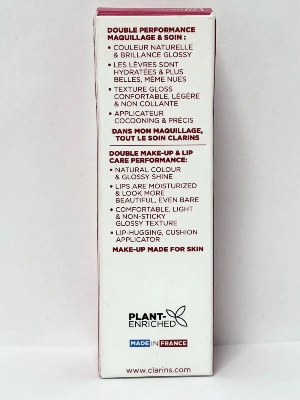 Clarins Lip comfort oil #27 Fleeting Dew, New in Box 7 ml / 0.2 oz.